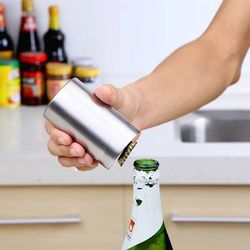 Automatic Stainless Steel Beer Bottle Opener Cap Magnetic Push