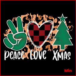 Peace Love Xmas Png, Christmas Png, Peace Love Christmas Png