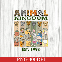 Animal Kingdom Mickey PNG, Pooh and Friends Safari PNG, Disney Balloon PNG, Disney Leopard PNG, Mickey Safari Trip PNG