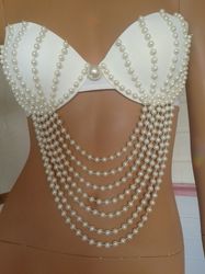 marmaid pearl jewelry bra