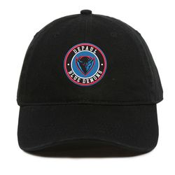 NCAA Logo Embroidered Baseball Cap, NCAA DePaul Blue Demons Embroidered Hat, DePaul Blue Demons Football Cap