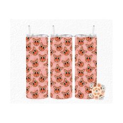 Reindeer Straight 20 oz. Tumbler Wrap-Christmas Sublimation Digital Design Download-Santa claus tumbler wrap, boho Chris