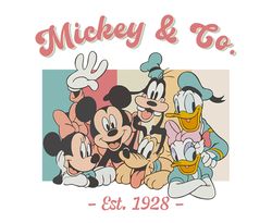 Vintage Mickey & Company PNG, Family Vacation png, Family Trip Png, Vacay Mode Png, Magic Kingdom Png, Mickey Png