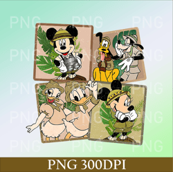 Disney Mickey and Friends Safari PNG, Disney Animal Kingdom PNG, Animal Kingdom Mickey Safari PNG, Disney Safari Family