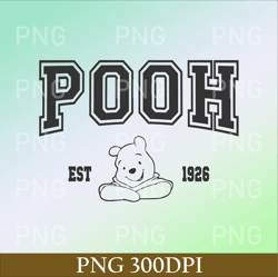 Vintage Winnie the Pooh EST 1926 PNG, Cute Pooh Bear PNG, Retro Winnie The Pooh PNG, Pooh PNG, Walt Disney World Trip