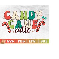 Candy Cane Cutie | Merry Christmas Svg | Happy Holidays | Xmas Squad Svg | Cookie Baking Crew | Candy Cane Crew Png | Ch