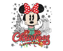 Christmas Minnie PNG, Merry Christmas Minnie Png, Christmas Squad Png, Disney Christmas Png, Christmas Tree Png