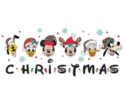 Disney Mickey And Friends Christmas Png, Merry Christmas Png, Xmas Png, Santa Hat Png