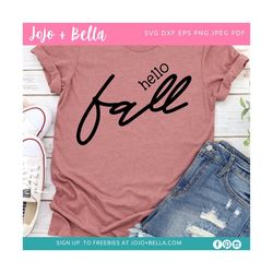Hello Fall SVG, Fall Shirt Svg, Fall Quote Svg, Thanksgiving Shirt Svg, Grateful svg, fall shirts svg,