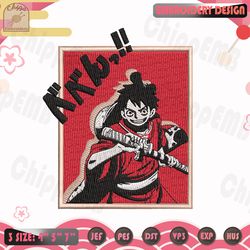 Luffy Embroidery Design, One Piece Embroidery Design, Anime Embroidery Design, Machine Embroidery Designs
