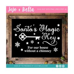 Santa's Magic Key SVG, Christmas svg, Santa Sign Svg, Christmas Sign Svg - Svg Files For Cricut, Sublimation Designs Dow