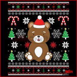 Bear Christmas Svg, Christmas Svg, Bear Svg, Pine Trees Svg, Snow Svg