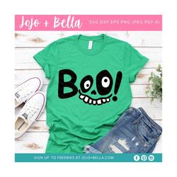 Boo SVG, Kid's Halloween SVG, Spooky Svg, Trick Or Treat Shirt Svg, Halloween cut file, Svg Files For Cricut, Sublimatio