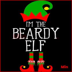 i'm the beardy elf svg, christmas svg, beardy elf svg, elf hat svg