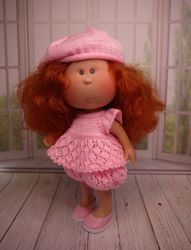 Top, panties, beret and shoes for doll Mia Nines D'Onil 30 cm