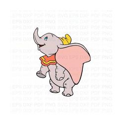 Dumbo_Elephant_Stand_up Svg Dxf Eps Pdf Png, Cricut, Cutting file, Vector, Clipart - Instant Download