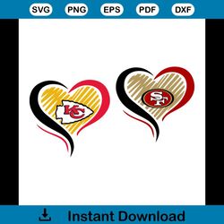 Los Angeles Chargers And Kansas City Chiefs Svg, Sport Svg, Los Angeles Chargers Svg, Kansas City Chiefs Svg, Kansas Cit