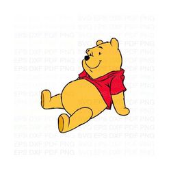 Bear_Winnie_the_Pooh_1 Svg Dxf Eps Pdf Png, Cricut, Cutting file, Vector, Clipart - Instant Download