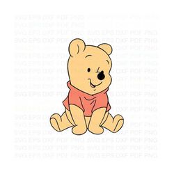 Baby_Pooh_2_Winnie_The_Pooh Svg Dxf Eps Pdf Png, Cricut, Cutting file, Vector, Clipart - Instant Download