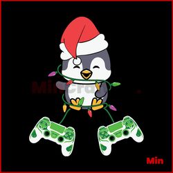Christmas Penguin And Gamer Controller Svg, Christmas Svg