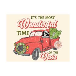 Merry Christmas PNG Sublimation Digital Design Download, red truck png, skeleton png, funny Christmas png, red Christmas