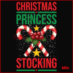 Christmas Princess Stocking Svg, Christmas Svg, Princess Svg, Stocking svg