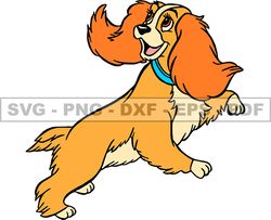 Disney Lady And The Tramp Svg, Good Friend Puppy,  Animals SVG, EPS, PNG, DXF 249