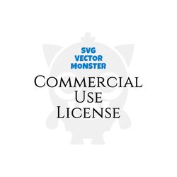 Commercial Use License - Svg Vector Monster - For Single File Use