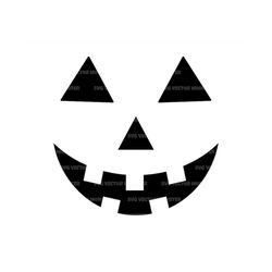 Pumpkin Face Svg, Jack O Lantern Svg, Halloween Svg. Vector Cut file for Cricut, Silhouette, Pdf Png Eps Dxf, Decal, Sti