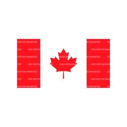 Canada Flag Svg. Vector Cut file for Cricut, Silhouette, Pdf Png Eps Dxf, Decal, Sticker, Vinyl, Stencil, Pin