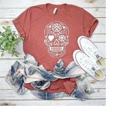 Sugar Skull Shirt, Party Shirt, Hocus Pocus, Halloween Shirt, Halloween Gift, Trick or Treat, Matching Family, Hippie Sh