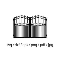 Iron Gate SVG Iron Gate DXF, Iron Gate PNG, Iron Gate Clipart, Iron Gate Silhouette, Iron Gate Cut File, Iron Gate Logo