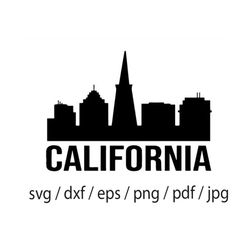 los angeles, california ,skyline ,cityscape, city silhouette svg