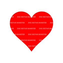 Red Heart Svg. Vector Cut file for Cricut, Silhouette, Pdf Png Eps Dxf, Decal, Sticker, Vinyl, Pin.