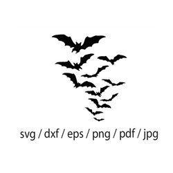 Flying Bats SVG, Bats SVG, Halloween SVG, Halloween Decors svg, Halloween Bat svg, Halloween Design svg, Party Decors sv