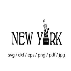 nyc skyline svg, new york city, skyline ,cityscape svg, city silhouette svg cut file