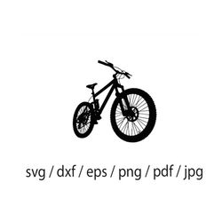 Bicycle SVG, Bike SVG, Bicycle Cut File, Mountain Bike Svg, Biker Bicycle Biking