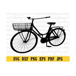 Bicycle SVG, Bike Basket Svg, Bike SVG, Bicycle Cut File, Mountain Bike Svg, Biker Bicycle Biking