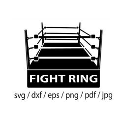 Boxing Ring SVG, Boxing Svg, Boxing Ring Clipart, Boxing Ring Files for Cricut, Boxing Ring Cut Files For Silhouette, Pn