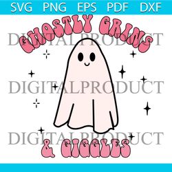 Ghostly grins and giggles SVG, Ghostly grins and gigglesPNG, Halloween SVG, PNG