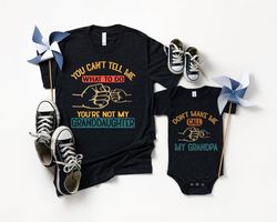 grandpa and granddaughter matching shirts, father's day shirt, gift for grandfather, daddy shirt,  grandchildren shirt,