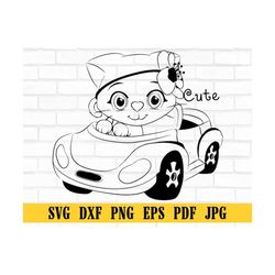 Cute Cat SVG , Curious Kitten Clipart , Cat Svg , Cat with Car Svg , Peeking face Svg ,Cute Cat Svg Cut Files for Cricut