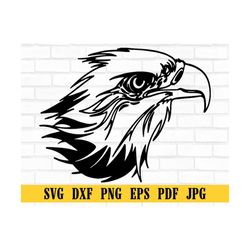 Eagle Face, Mascot SVG, Eagle Face Mascot Cut File, Eagle Face Mascot DXF, Eagle Face Mascot PNG, Eagle Face Mascot Clip