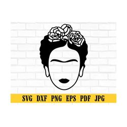 Frida Kahlo svg, Frida Kahlo png, Frida print, Frida Kahlo, Silhouette