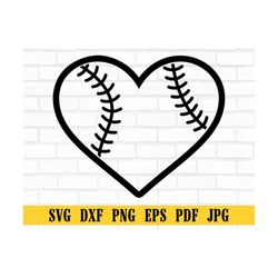 baseball softball heart svg, baseball heart svg, softball heart svg, sports svg, baseball svg, softball svg, cut file fo