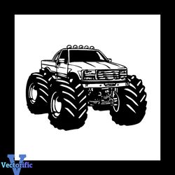 Cartoon Monster Truck Vector Svg, Vehicle Svg, Monster Svg, Monster Truck Svg, Transport Svg, Vehicle Legends Codes Svg,