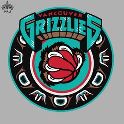 Vancouver Grizzlies Retro Sublimation PNG Download
