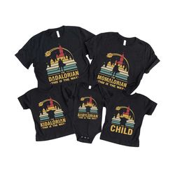 Mamalorian Dadalorian The Child Matching Shirts, Dadalorian Shirt, Momalorian Shirt, Mommy Daddy Child Shirts, Matching