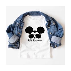 Big Brother Mouse Shirt, Family Shirt, Fathers days , gift for uncle, Shirts, Disney Family Shirt, Disneyworld shirt, Di