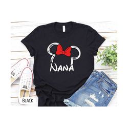 Disney Nana mouse shirt, Nana mouse shirt, Disney mouse grandma shirt, Disney shirt, Minnie nana shirt, Grandma mouse sh